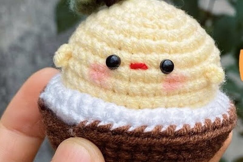 Free Crochet Chick Inside A Coconut Amigurumi Pattern (Best Summer Present)