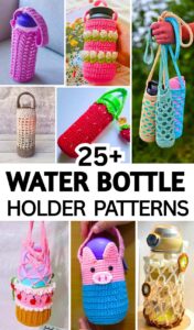 Try These Crochet Water Bottle Holder Patterns for Summer