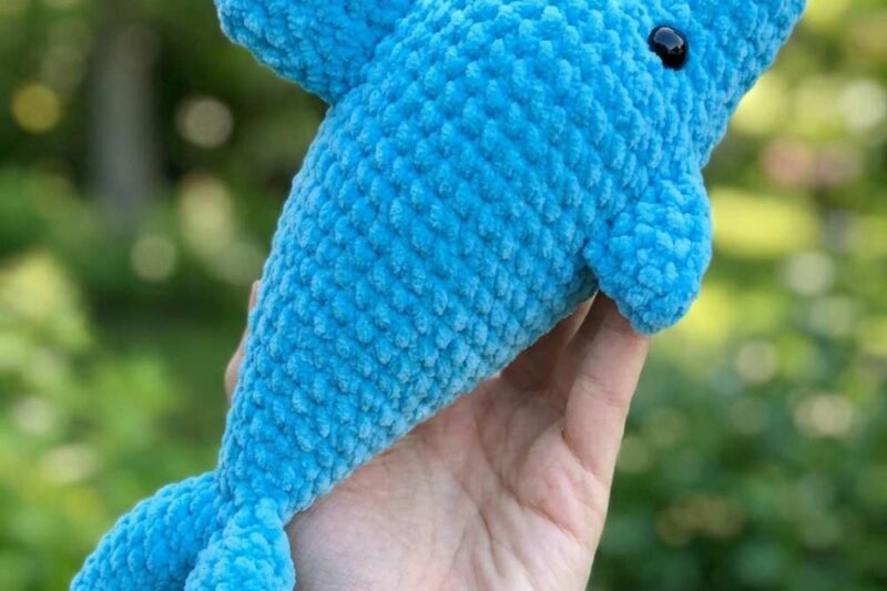 Free Crochet Easy Dolphin Plushie Pattern for Kids