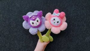 Free Crochet Sanrio Bouquet Pattern for Gifting