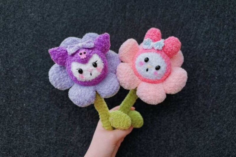 Free Crochet Sanrio Bouquet Pattern for Gifting