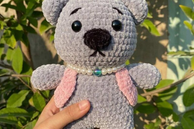 Free Crochet Luxury Dog Plushie Pattern for Kids