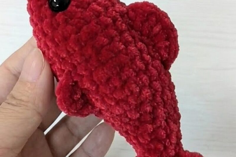 Free Crochet Low-Sew Fish Plushie for Beginners