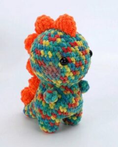 Free Crochet Baby Dinosaur Doll Plushie for Kids
