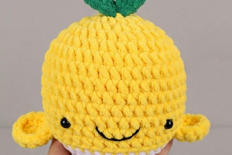 Free Crochet Fat Whale Plushie Pattern for Kids