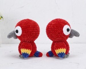Free Crochet Baby Parrot Bird Plush for Summer