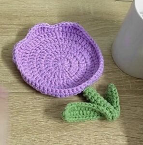 Free Crochet Full Tulip Flower Coaster Pattern for Any Season