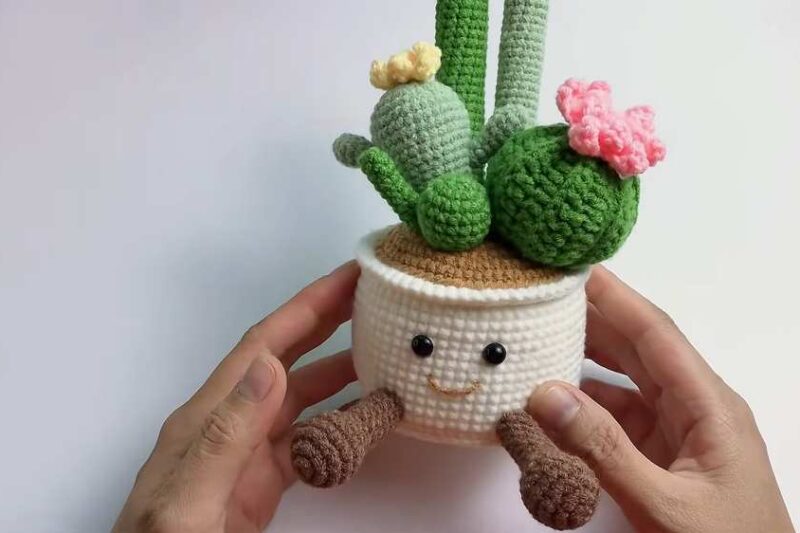 Crochet Jellycat Cactus Pot Amigurumi Decoration Pattern (Must-Have Present)