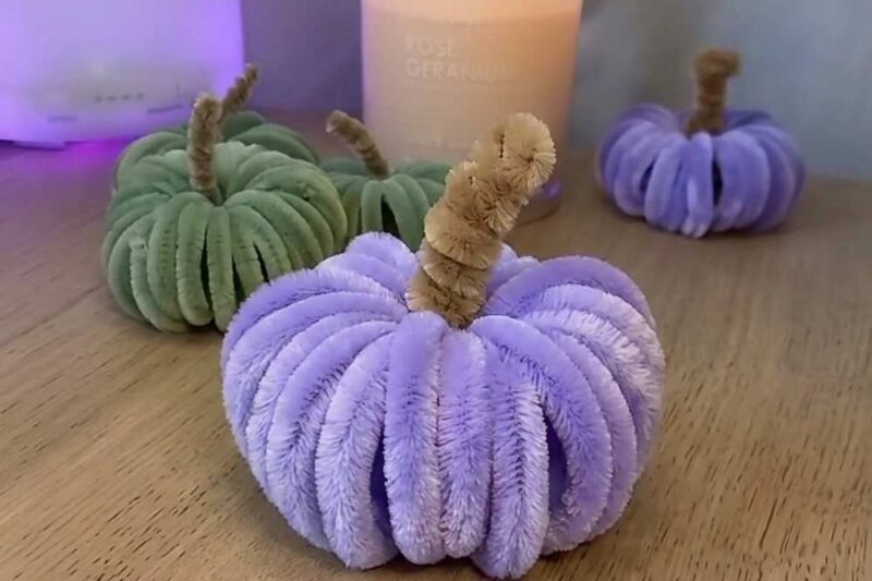Fastest Method to Make No-Knit Pumpkin Plush (Pipe Cleaner Pumpkin for Fall)