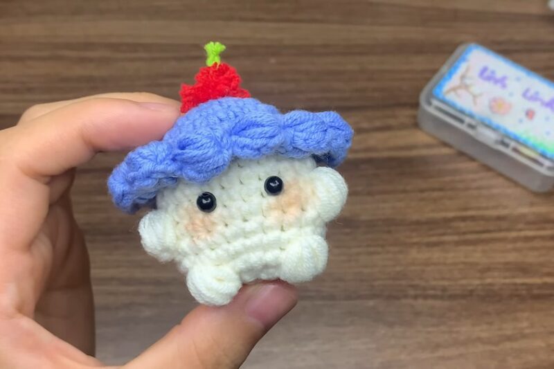 Crochet No-Sew Cupcake Baby Mushroom Amigurumi for Kids