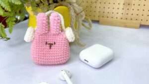 Free Crochet Miffy Bunny Pouch & AirPod Case Pattern