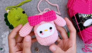 Crochet My Melody Sanrio Sling Pouch Pattern (Cutest Sanrios Project)