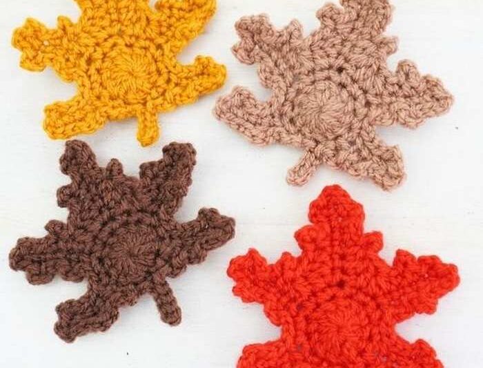 This Autumn Try These Crochet Maple Leaves
