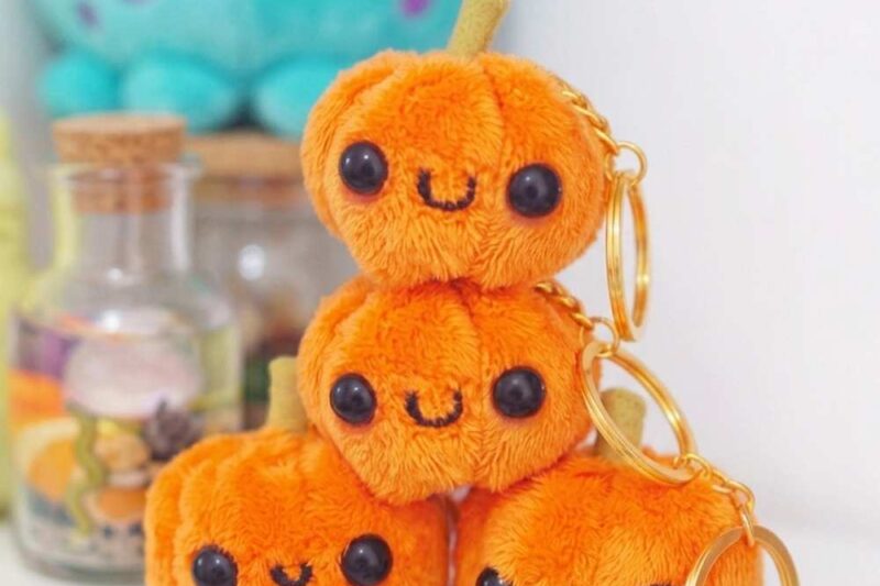 How to Make Kawaii Keychain Mini Pumpkin for Fall & Halloween