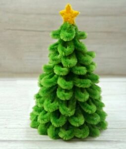 Super Easy & Simple Mini Pine Tree from Pipe Cleaners
        
            
            
                Featuring: Craftbee 9
