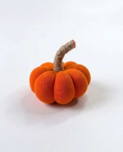 How to Make A Cottage Fabric Pumpkin From Socks