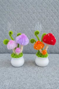 How to DIY Toadstool Mushroom Decoration Pot Tutorial for Fall & Festivals