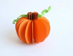 Craft & Gift these Foldable Paper Pumpkins [FREE PRINTABLE TEMPLATE]