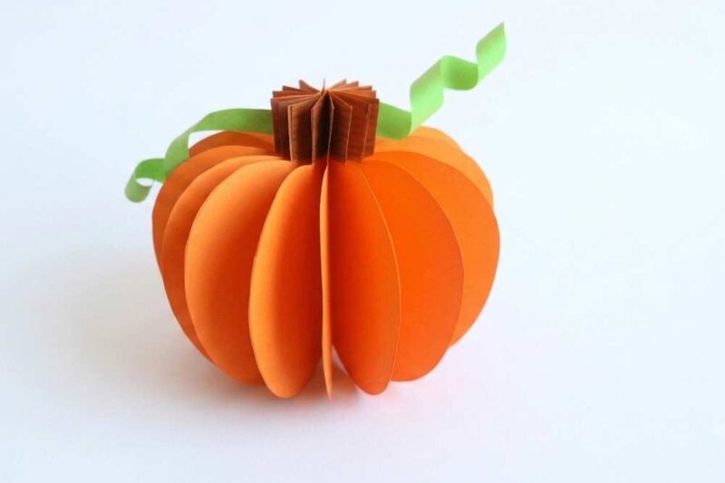 Craft & Gift these Foldable Paper Pumpkins [FREE PRINTABLE TEMPLATE]