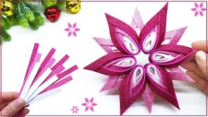 How to Make Glittery Snowflakes With Foam Sheets