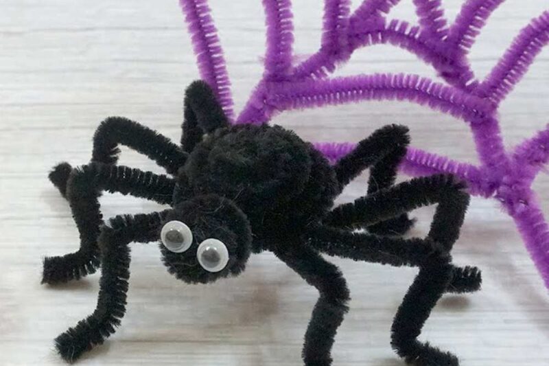 How to DIY Spider On The Web Halloween Decoration for Beginners