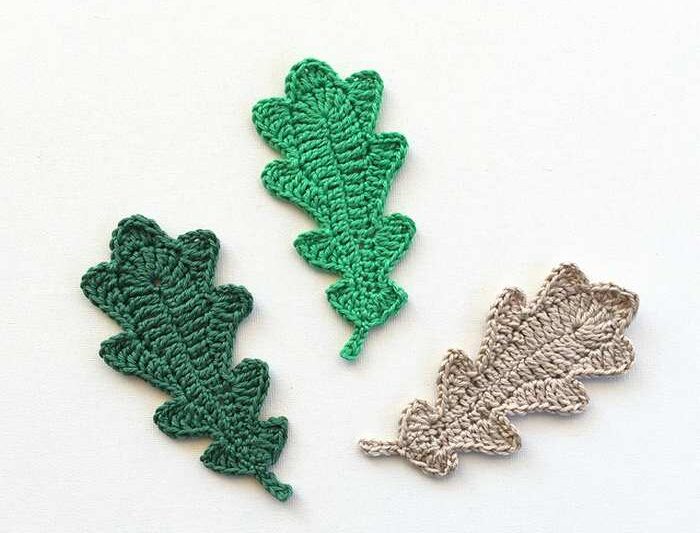DIY Your Fall Garland From These Crochet Oak Leaves