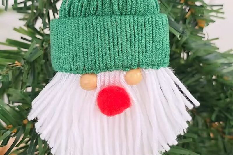How to Crochet the Plush Bearded Beanie Man Christmas Ornament
