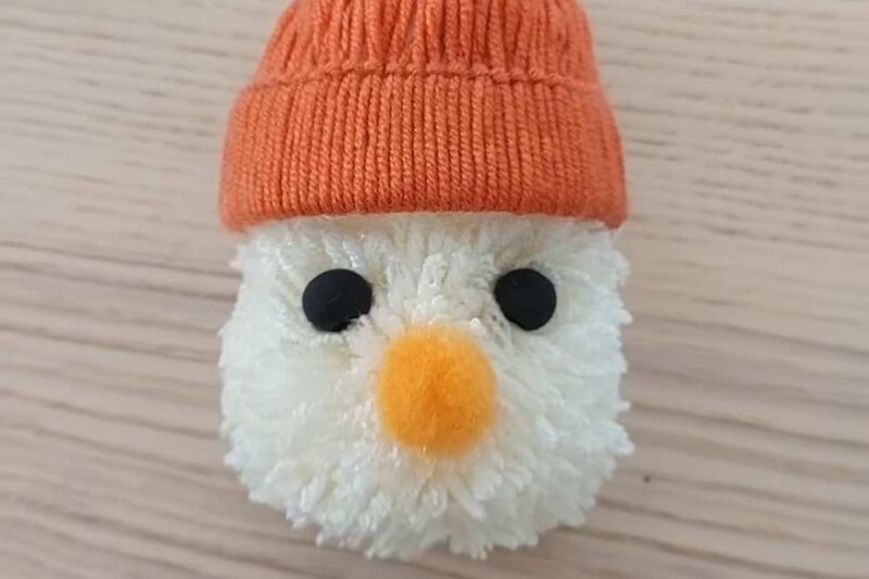 How to DIY Yarn Pom Pom White Toy Craft for Kids