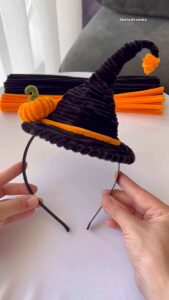 How to DIY Halloween Witch Hat Headband Using Pipe Cleaners
        
            
            
                Reference Images: DIY Dreams