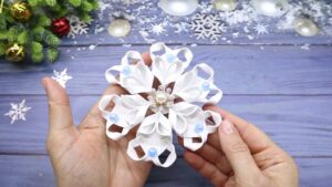How to DIY Blue Bead Foaming Sheet Snowflake Christmas Decorations
        
            
            
                Featured Crafter: DIYChristmasIDEAS