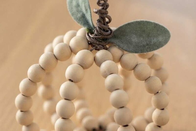 How to DIY A Wooden Bead Pumpkin for Fall Decorations