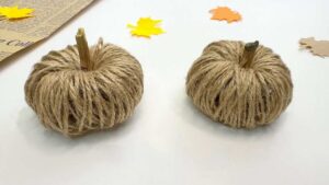 How to DIY Cottage Decoration Fall Yarn Pumpkin Plushies