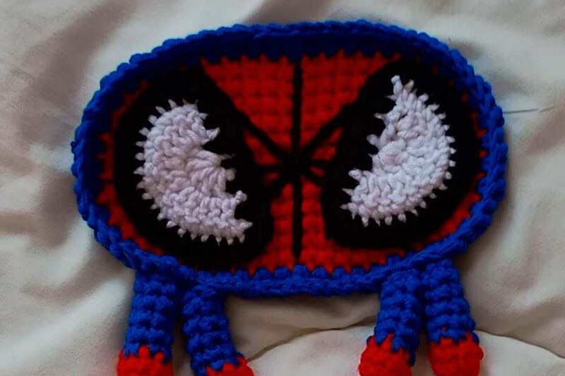 Featuring: Crochet Pair of Spider Superhero Glasses Holders for Both Girls and Boys