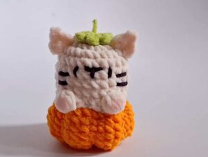 Crochet thin Plush Yarn Baby Kitty in a Pumpkin Plushie Tutorial
        
            
            
            
                Featuring: Nida