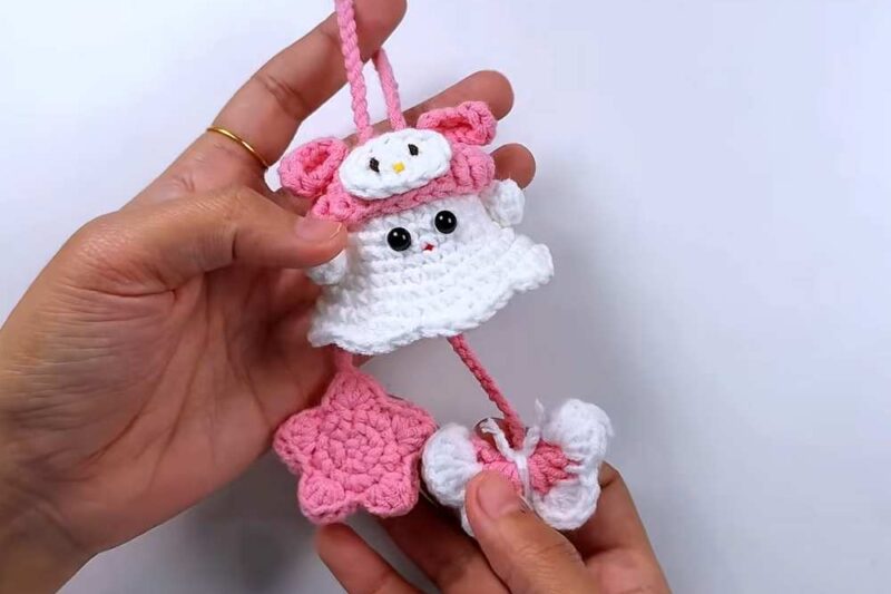 Featuring: Tutorial to Crochet Aesthetic Boo Hangings 2 Variations Pattern