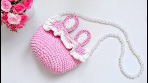 Featuring: Crochet Hollow Cotton Yarn Bunny Bag for Back-to-School