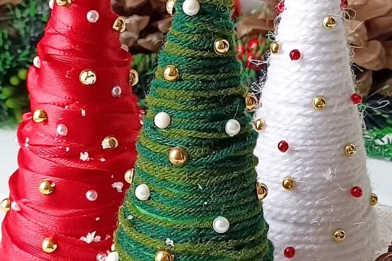How to DIY Shiny Christmas Tree Craft for Festive Décor